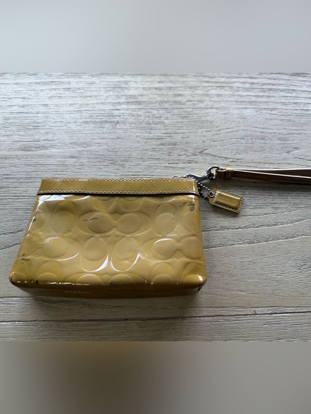 Coach REHAB Patent Leather Wristlet